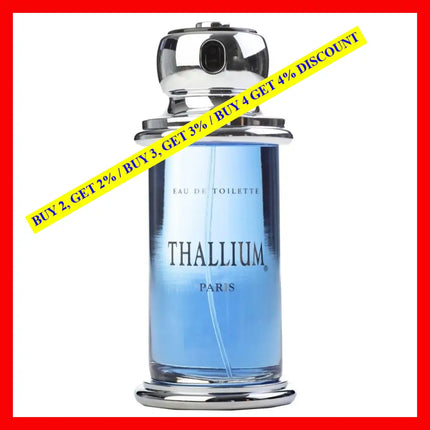 Yves De Sistelle Thallium Cologne For Men Eau Toilette 3.3 Oz 100 Ml Spray