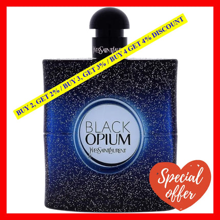 Yves Saint Laurent Black Opium Intense For Women Eau De Parfum Women 3 Oz / 90Ml