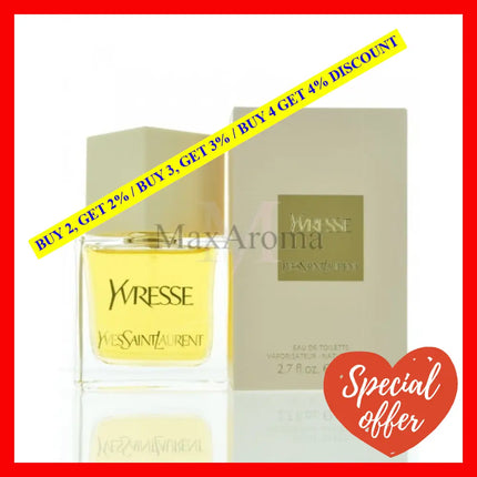 Yves Saint Laurent La Collection Yvresse Eau De Toilette 2.7 Oz/ 80 Ml