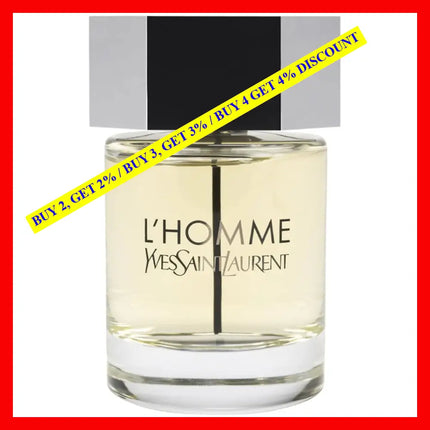 Yves Saint Laurent L’homme For Men Eau De Toilette 2 Oz 60 Ml Spray