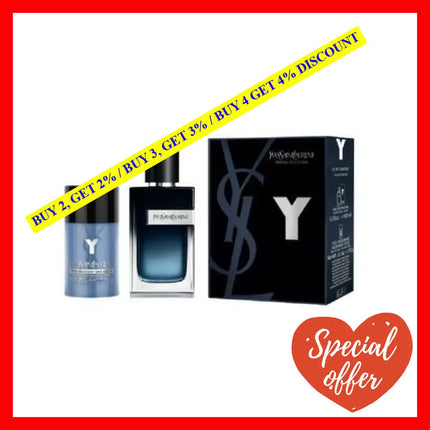 Yves Saint Laurent Y Set For Men: 3.4 Edp Sp + 2.5 Deo Stick